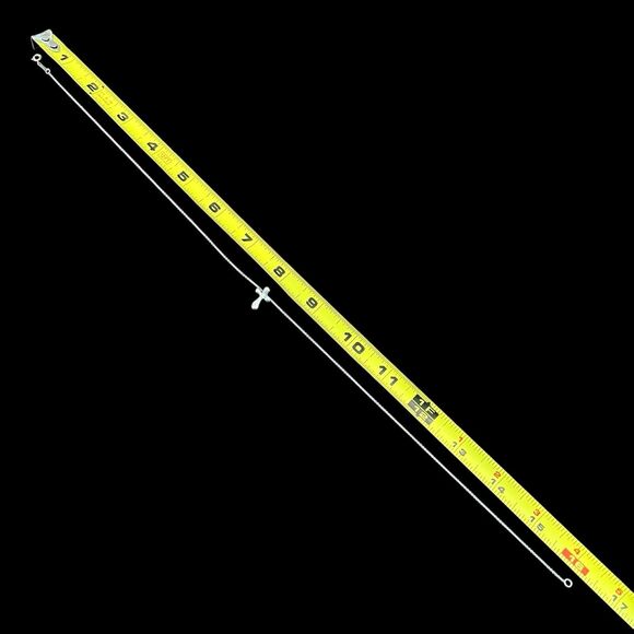 Tiffany & Co. Elsa Peretti Sterling Silver Medium Cross Pendant Necklace 16” - Picture 12 of 12